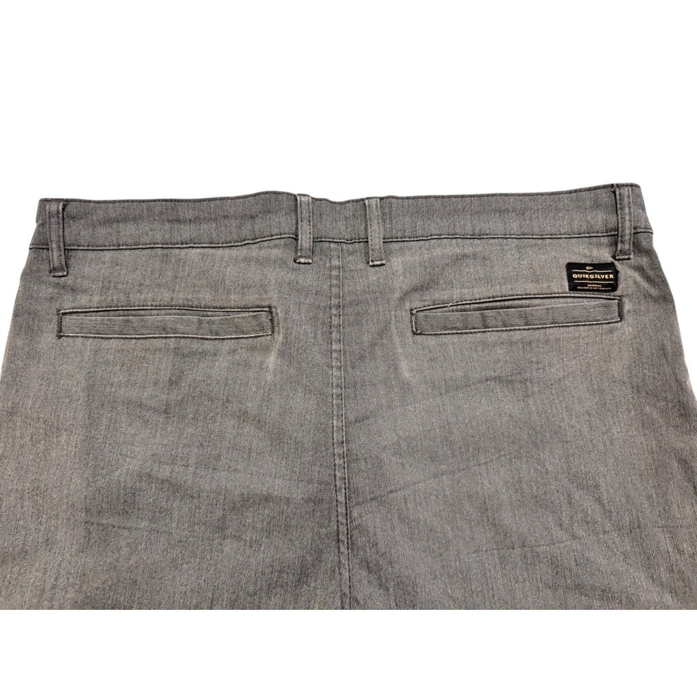 Quiksilver Mens Shorts 36 Charcoal Gray Straight Fit Casual Surf Skate - Picture 10 of 13
